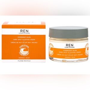 Brand new REN Overnight Glow Dark Spot Sleeping Cream –50ml / 1.7 fl oz (sealed)